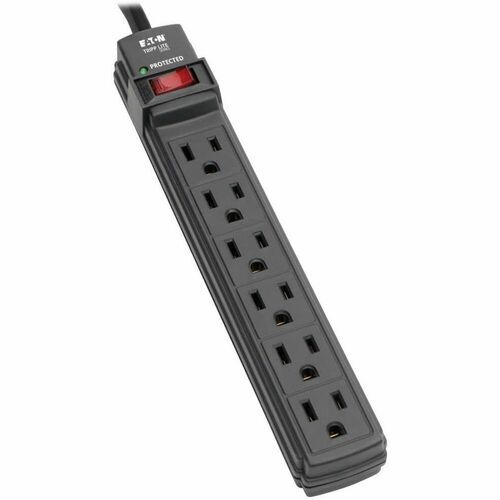 6OUT SURGE PROTECTOR BLACK 6FT CORD 360